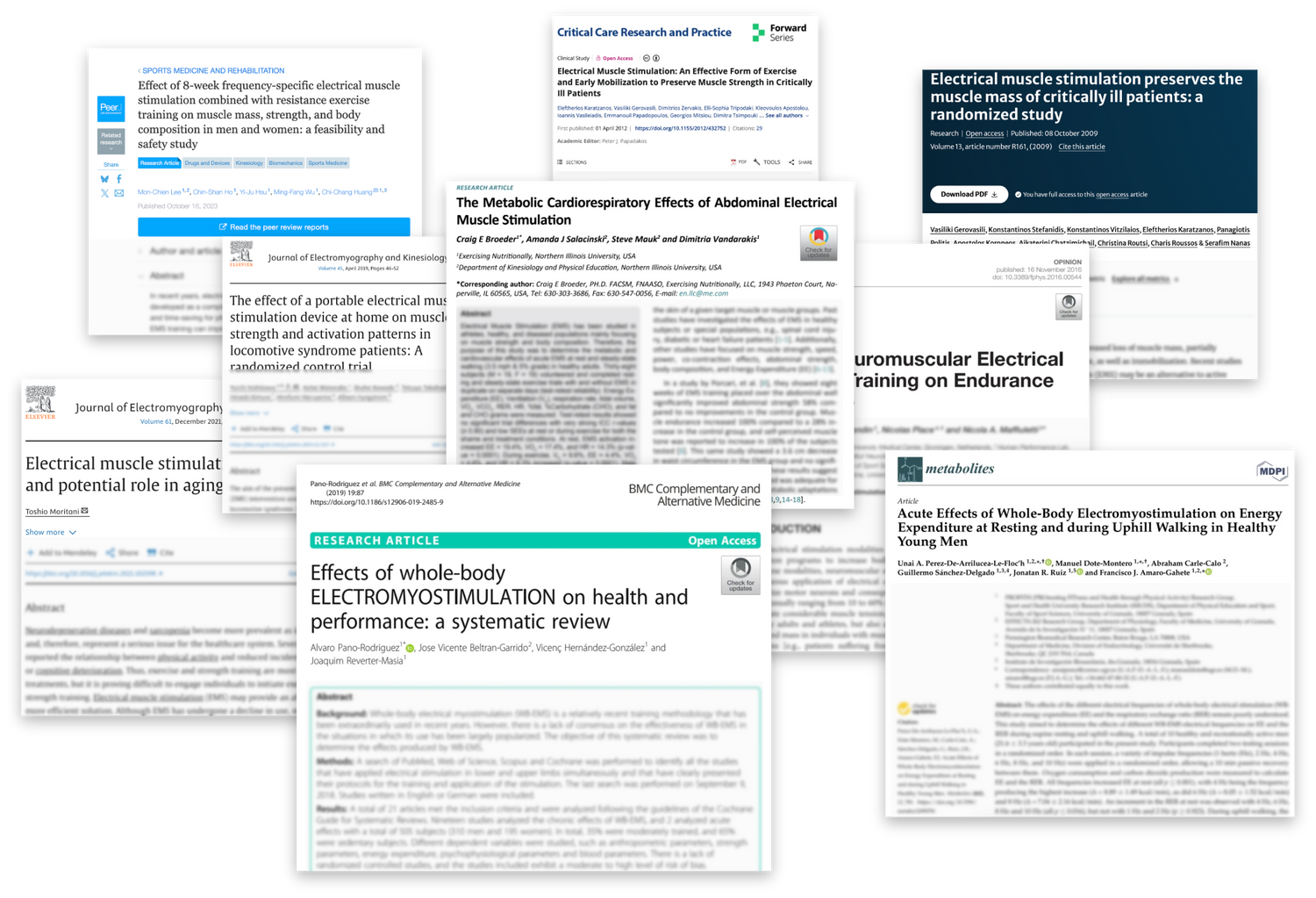 Scientific Evidence Supporting Whole-Body Electrical Muscle Stimulation