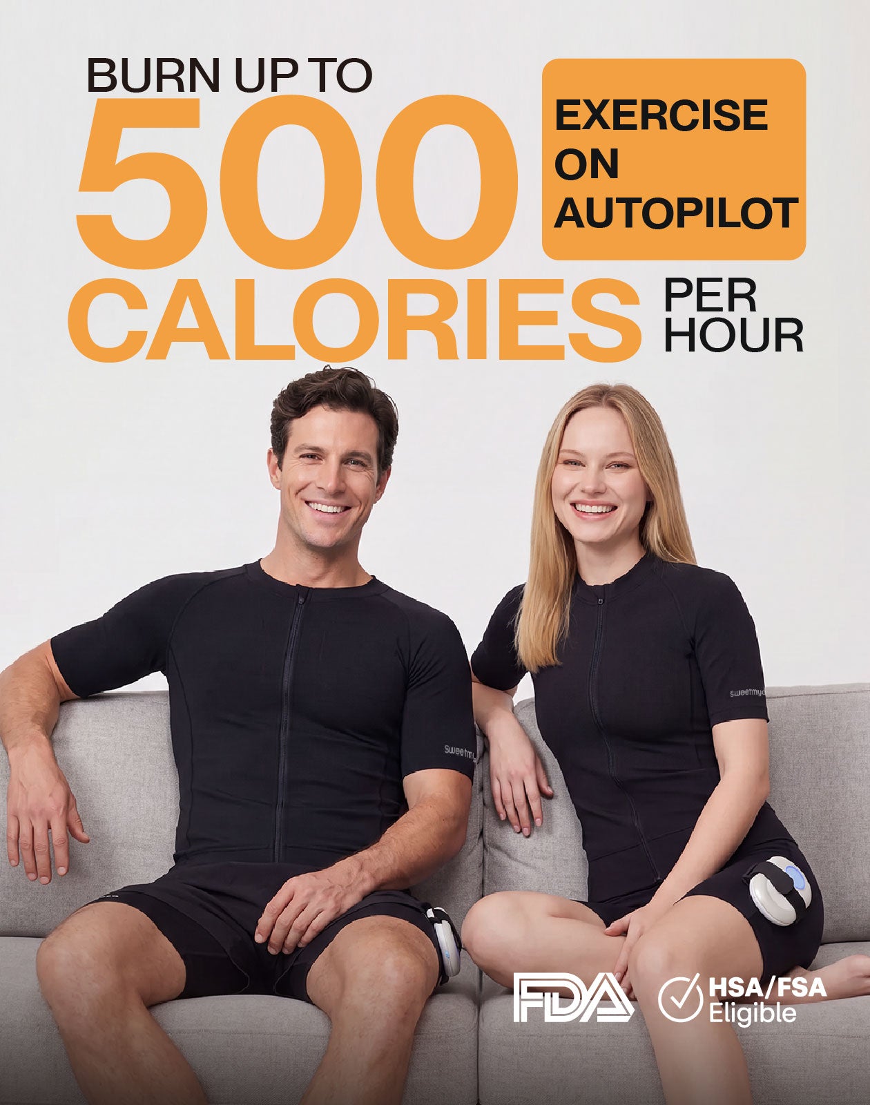 FDA-Registered Sweetmyo® AI Full-Body EMS Suit — Burn up to 500 Calories per Hour
